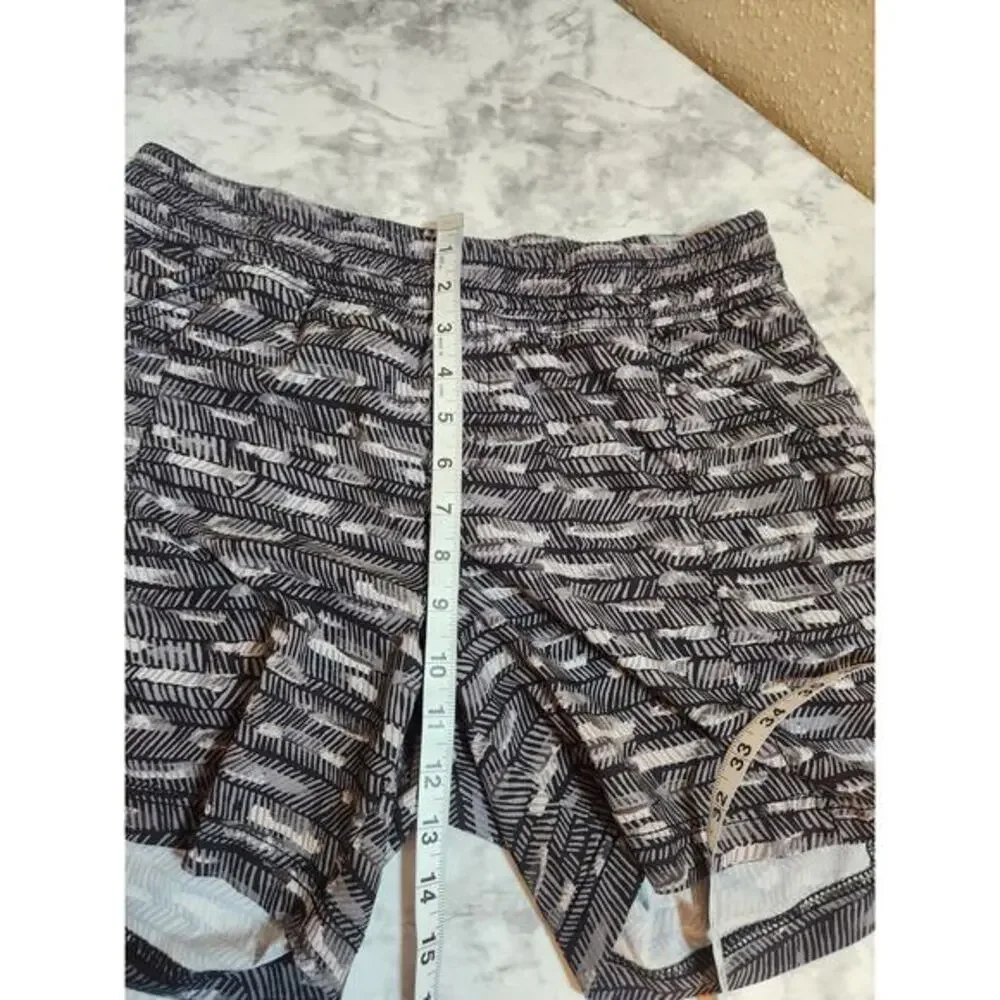 The North Face Women's Black Gray‎ Elastic Waist Running Athletic Shorts Size 12